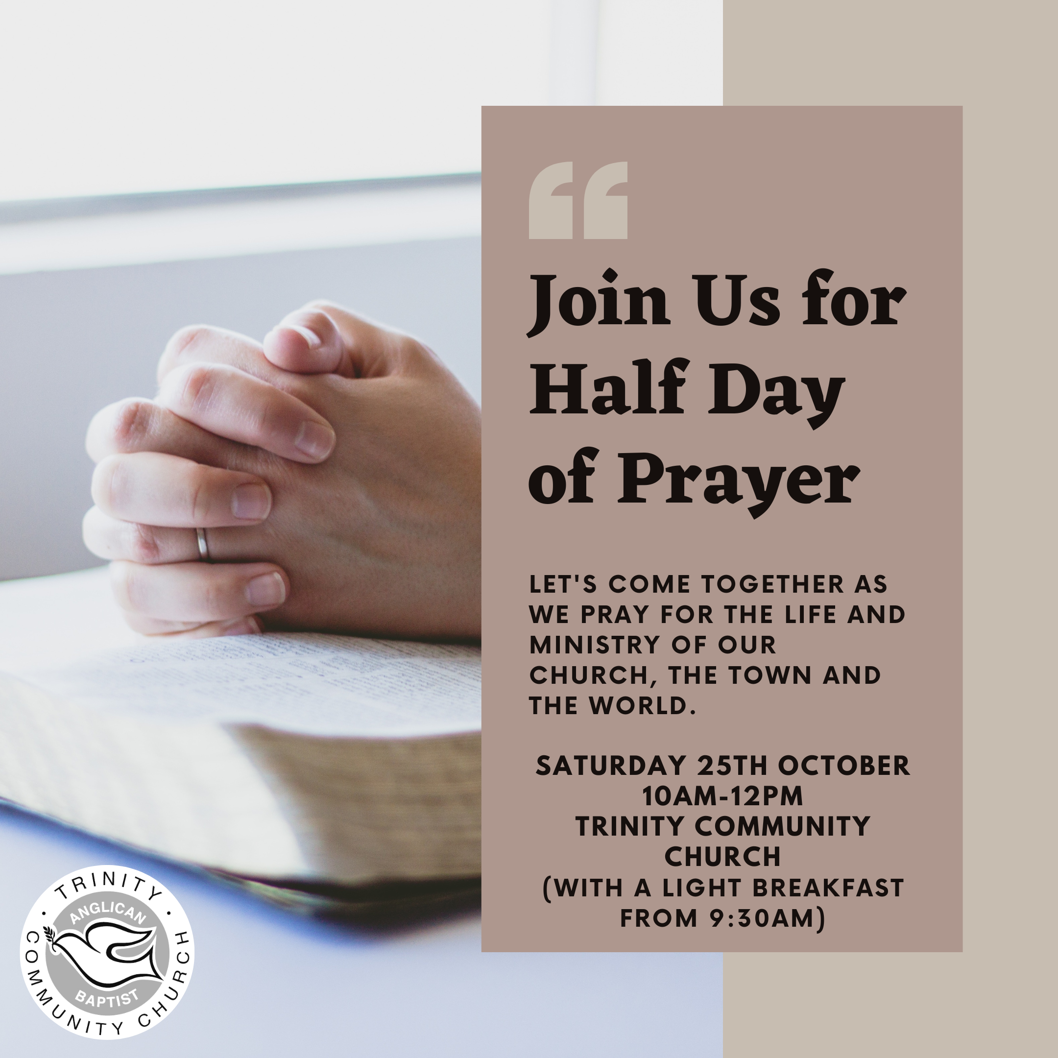 Half Day of Prayer - October 2